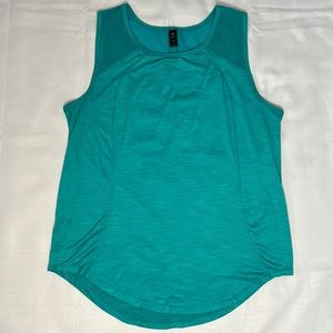 90 Degrees by Reflex Teal Workout Tank - SIZE L